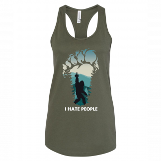 I HATE PEOPLE, SASQUATCH RACERBACK