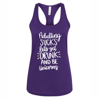 ADULTING SUCKS RACERBACK