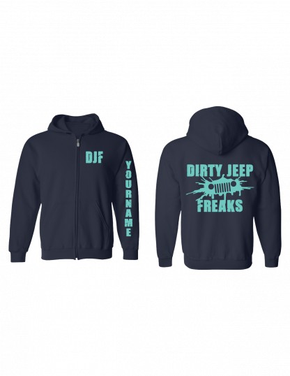 DIRTY JEEP FREAKS FULL-ZIP HOODIE